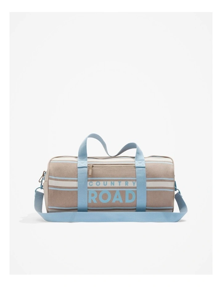 Stripe Logo Tote in Mushroom