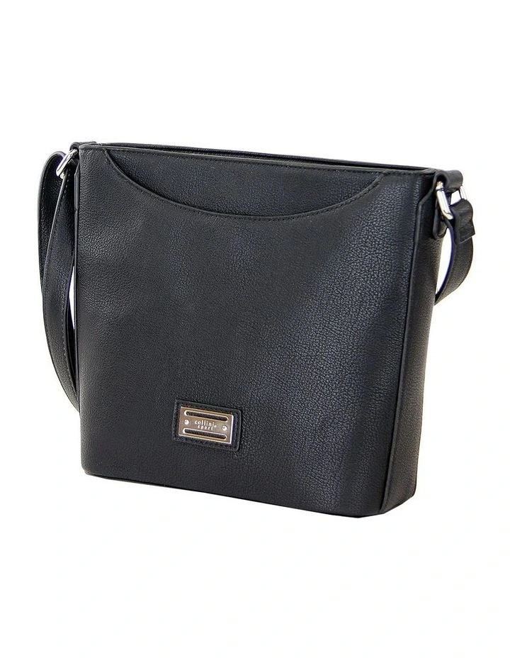 Key Item Black Zip Top Crossbody Bag CSZ028