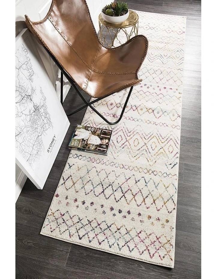 Oasis Nadia Rustic Tribal Runner Rug in Multi