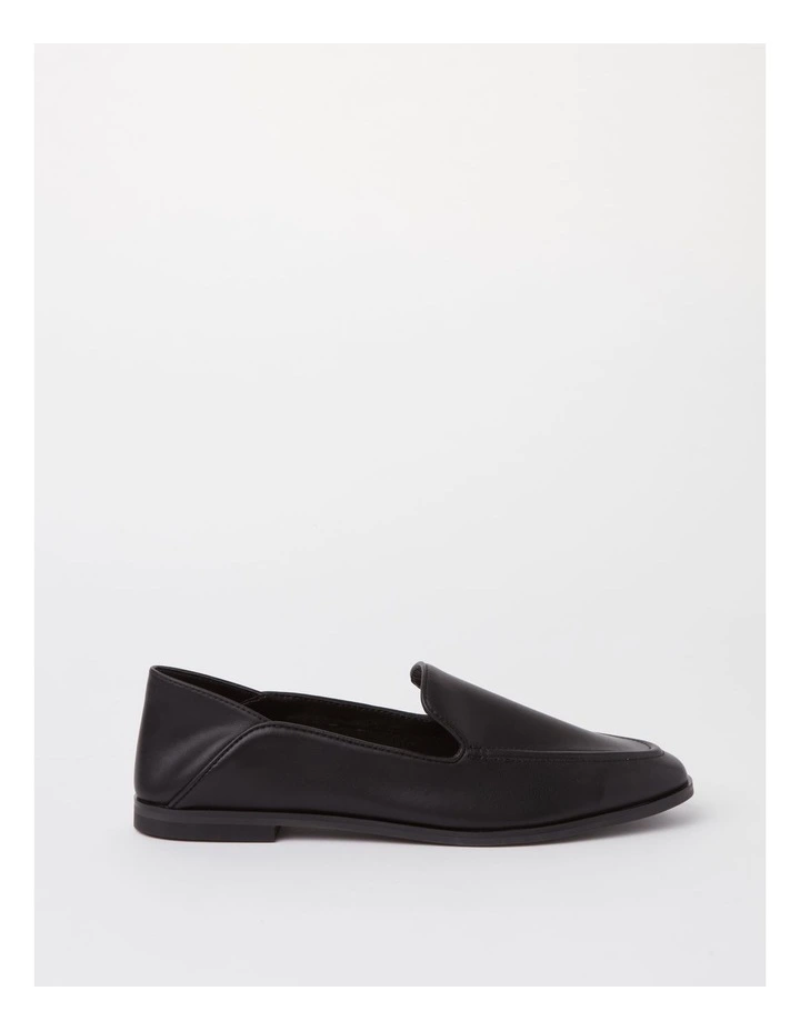 Averly Black Flat Shoe in Black