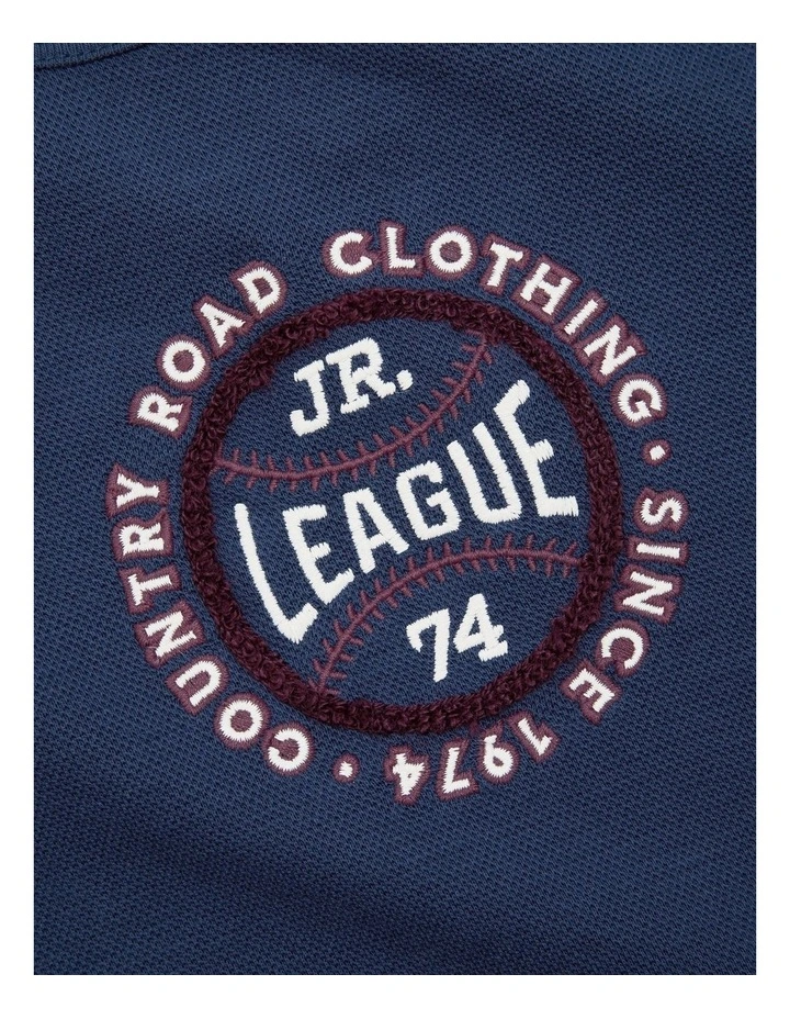 Varsity Logo T-shirt in Navy