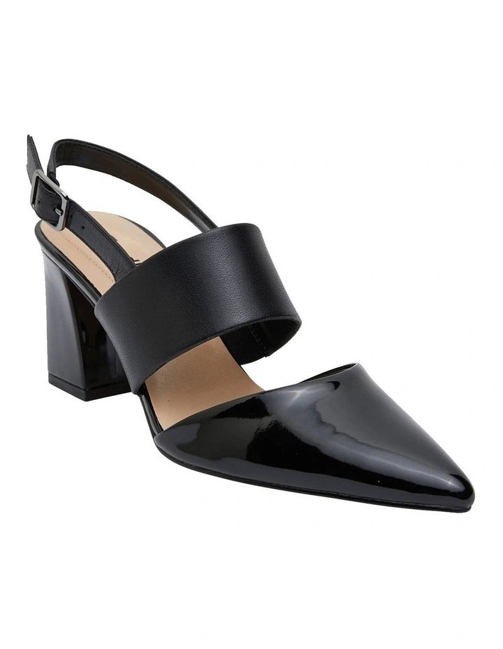 Kitson Heeled Shoes in Black Patent /Glove