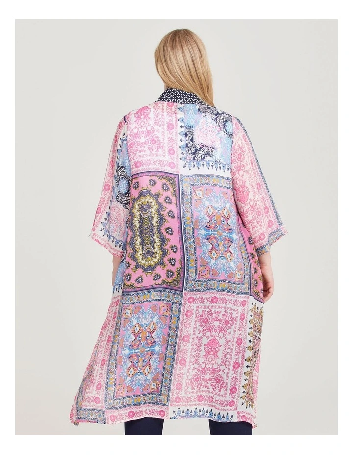 Patchwork Natural Duster in Print