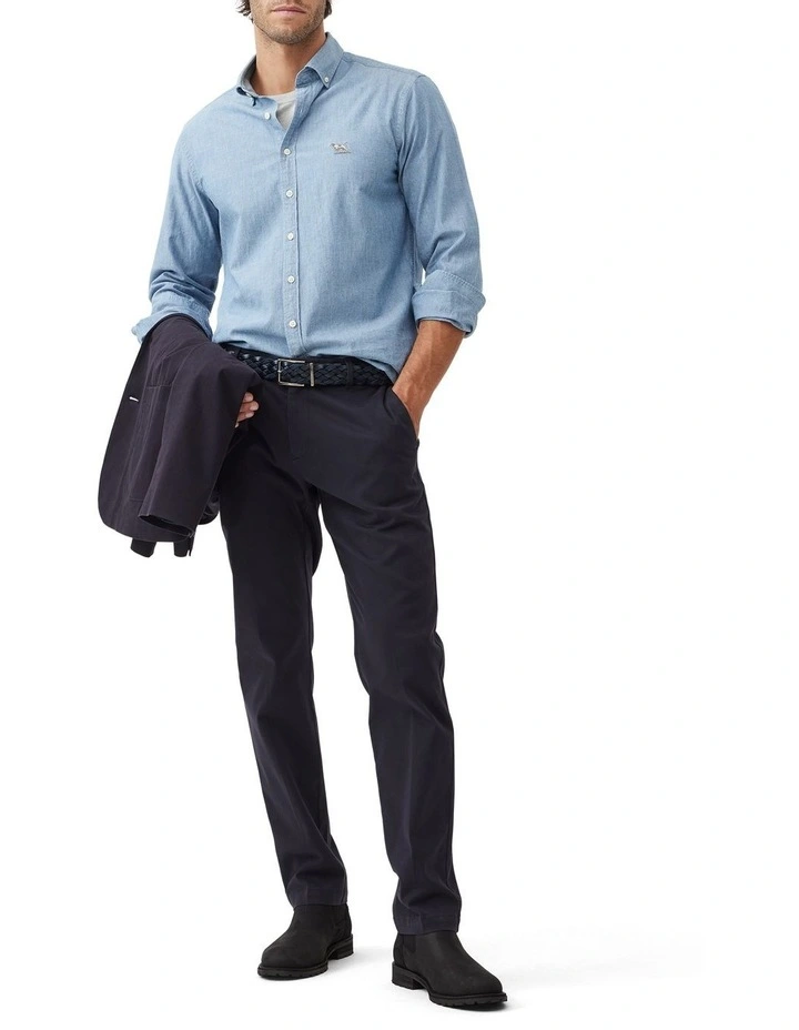 Hanmer Springs Straight Leg Pant in Marine