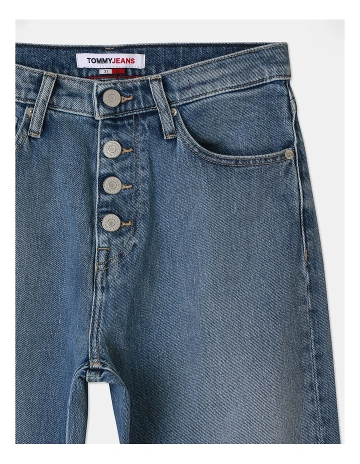 Izzie Slim High Rise Ankle Jeans in Blue