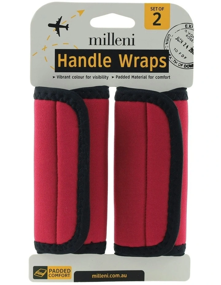 Travel Handle Wraps in Pink