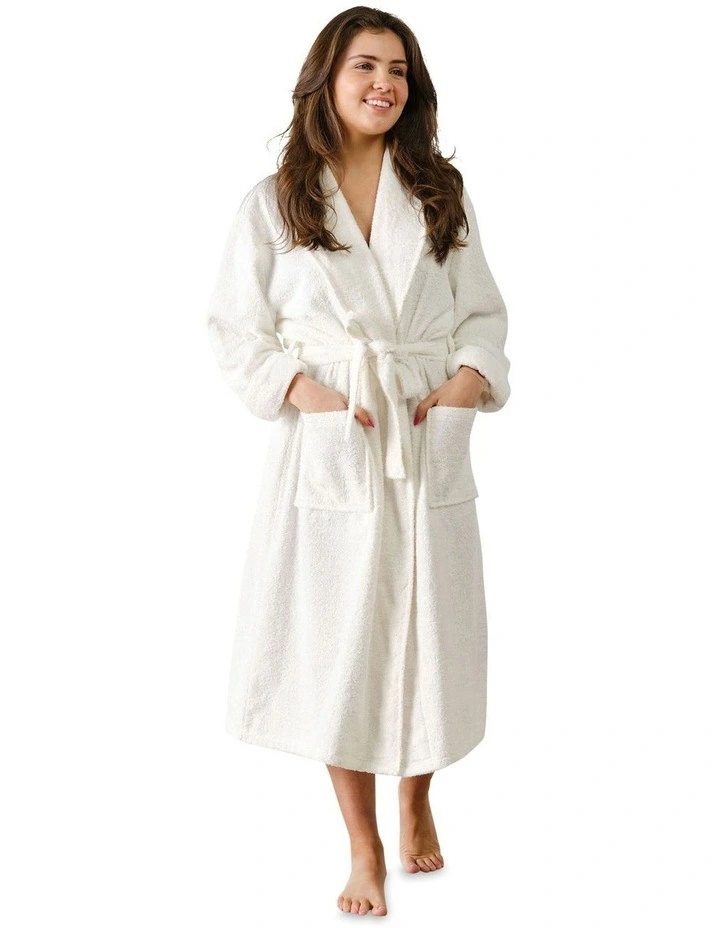 Terry Robe in White
