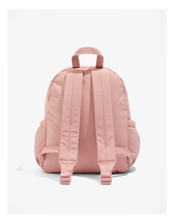 Recycled Nylon Sequin Backpack in Antique Pink