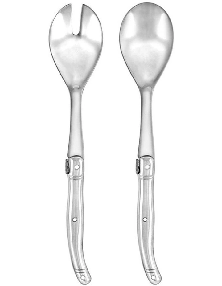 Stainless Steel Salad Server Sets 28.5cm in Silver