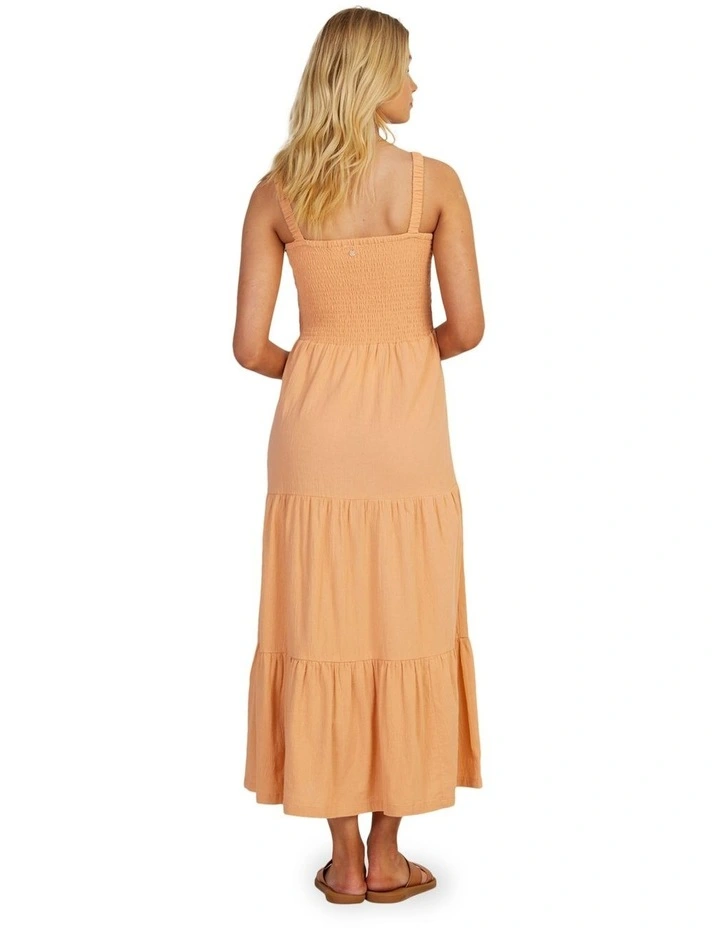 Sunnier Shores Solid Sleeveless Dress in Dusty Coral