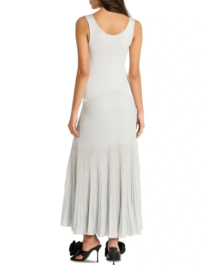 Sun Energy Knit Dress in Silver