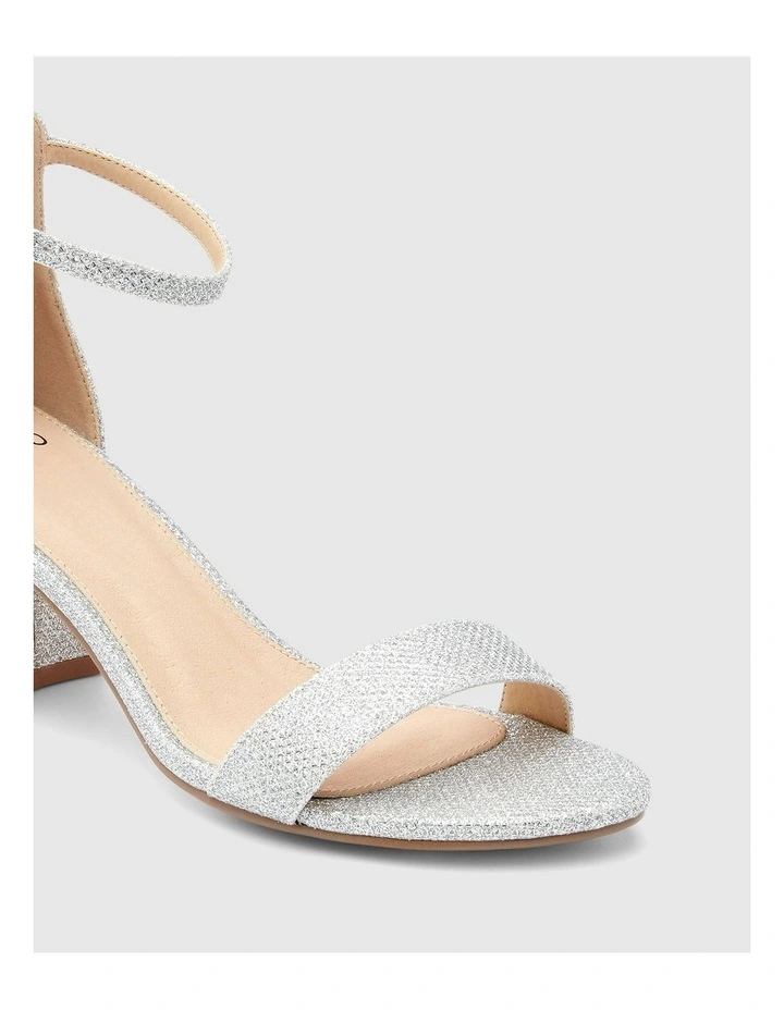 Pusha Heels in Silver