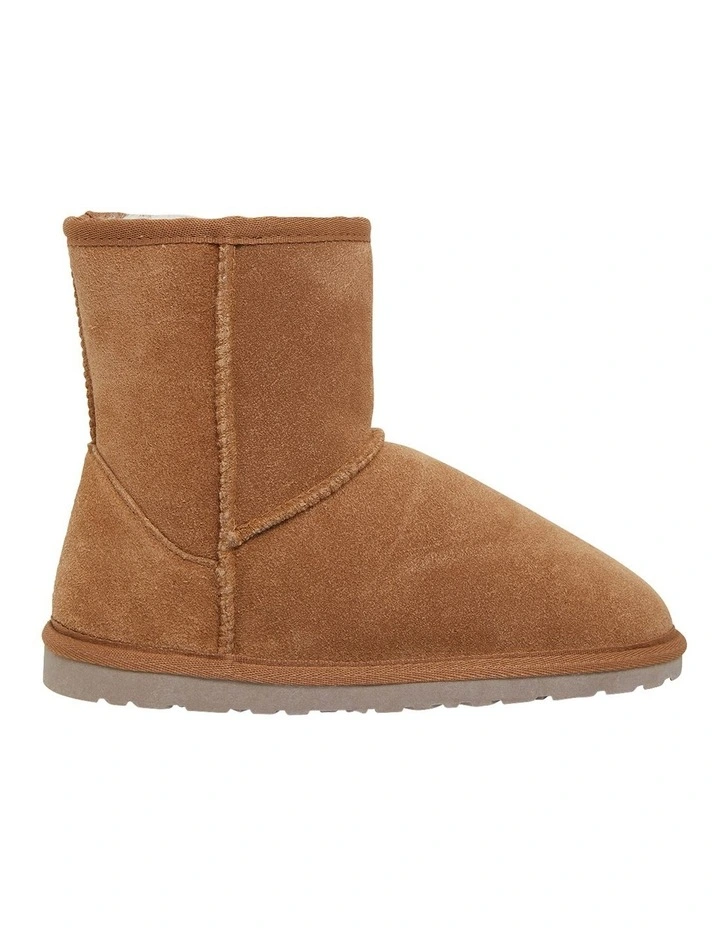 Panda Chestnut Suede Slippers