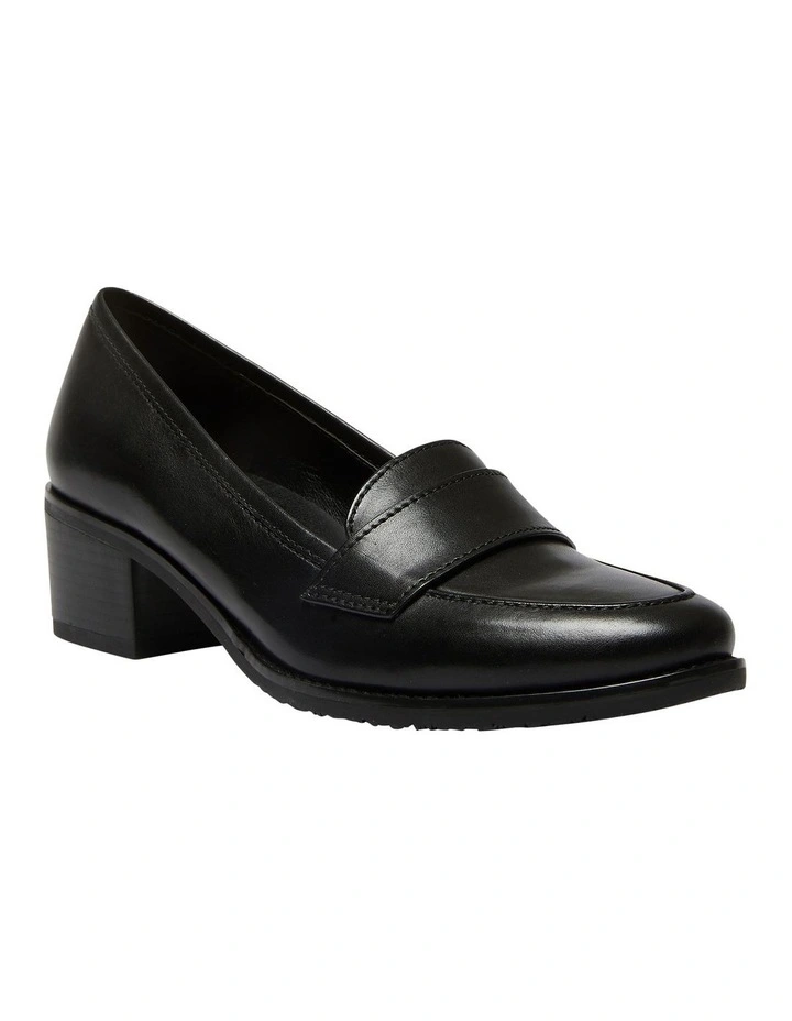 Napoli Leather Heeled Shoes in Black