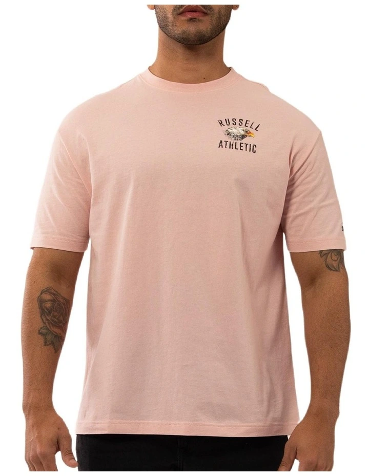 Big Boss Eagle Tee in Pink Sunset