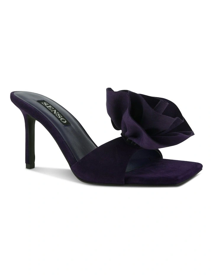 Harlow Heeled Sandals in Aubergine