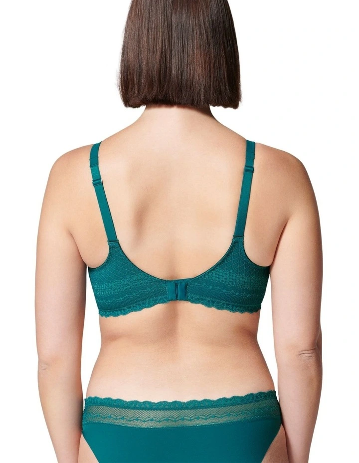 Destinee Full Cup Control Bra in Pavo Blue