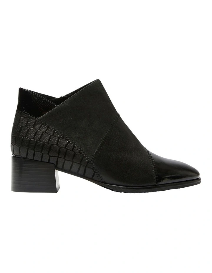 Austin Boots in Black Multi Leather