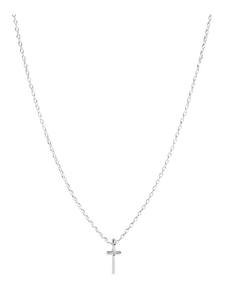 Initial "T" Necklace in Silver