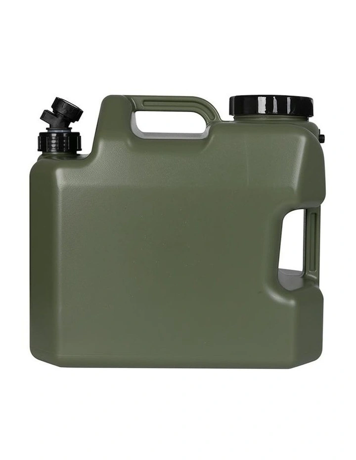 Water Container Jerry Can Outdoor Camping 18L Storage Barrel in Green