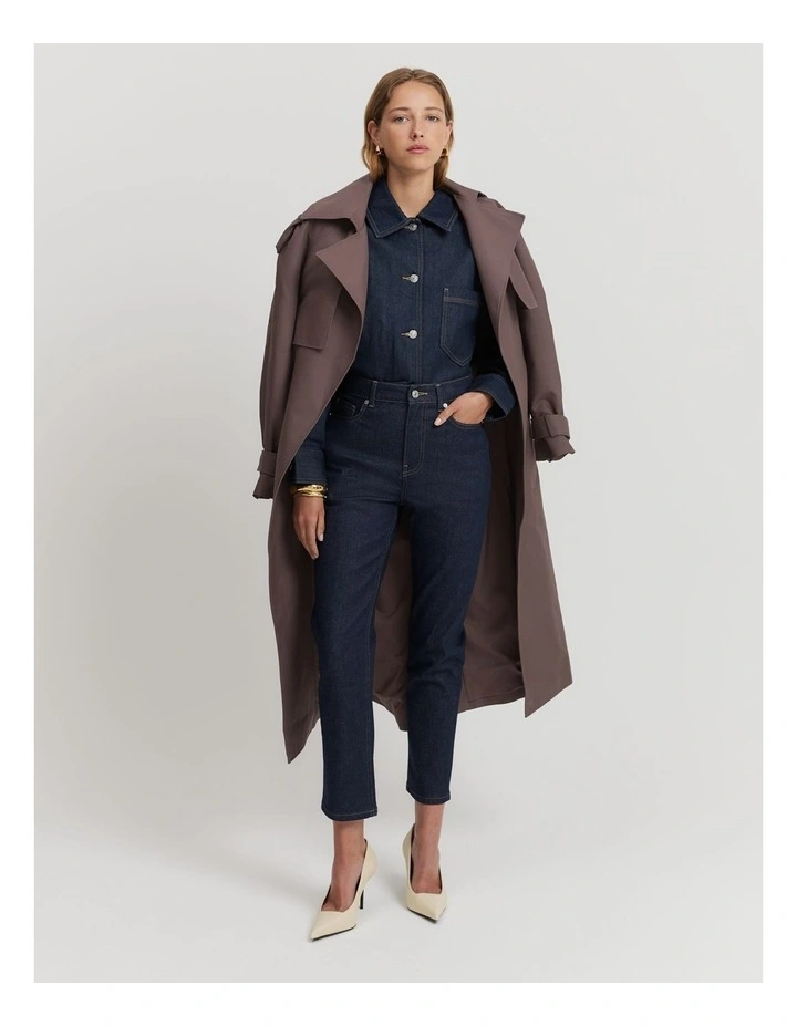 High Rise Slim Jean in Indigo Rinse