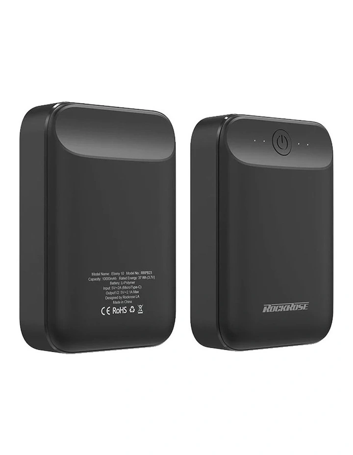 Ebony 10 10,000mAh PowerBank in Black