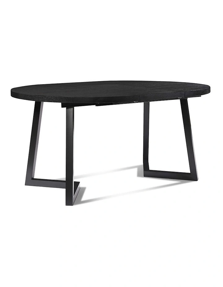 Novah Extendable Dining Table 120-200cm in Black