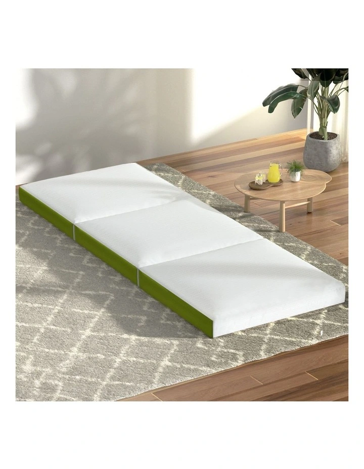 Foldable Foam Mattress in Green