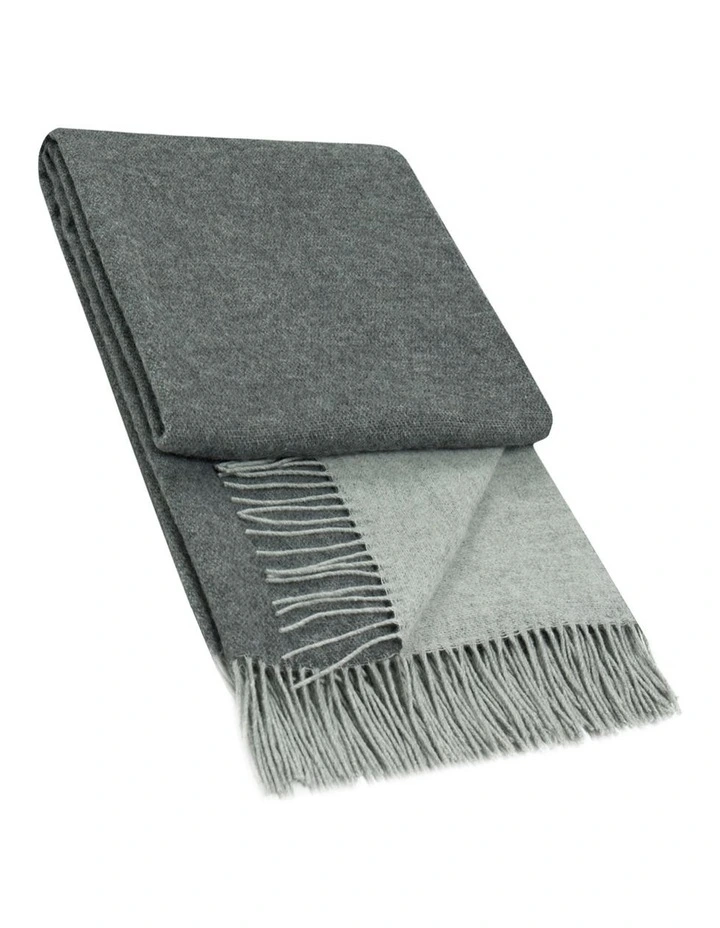 Chiswick Throw Blanket in Charcoal