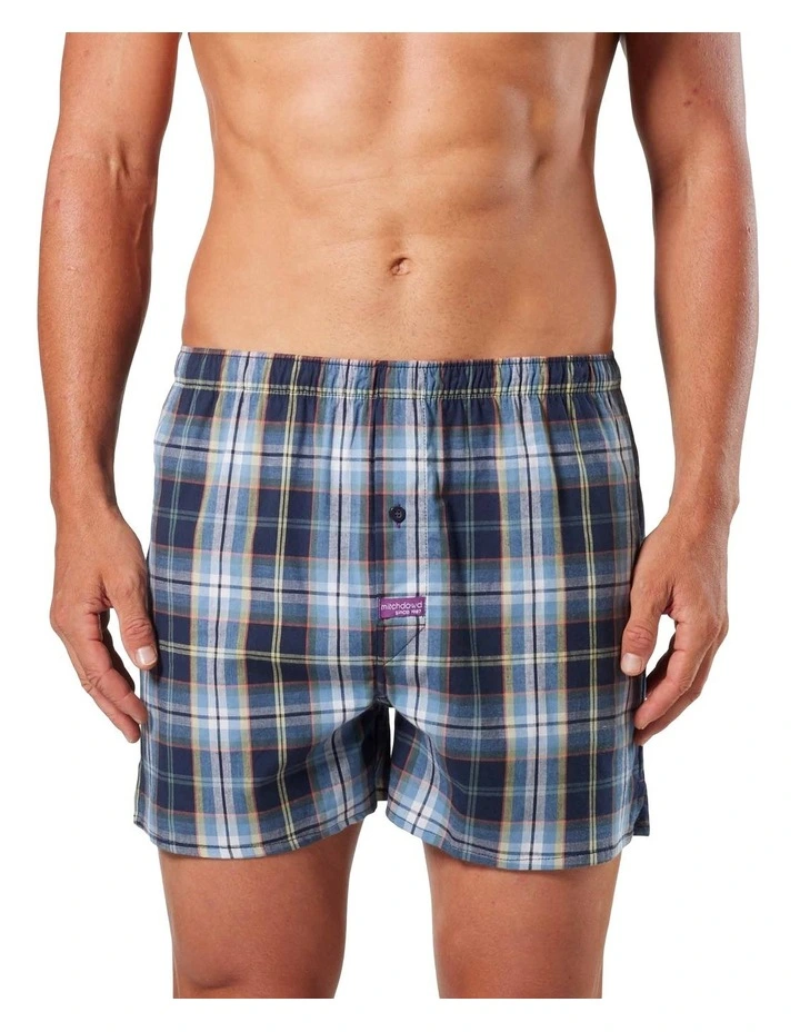 Classic Check Cotton Stretch Boxer Shorts in Multi