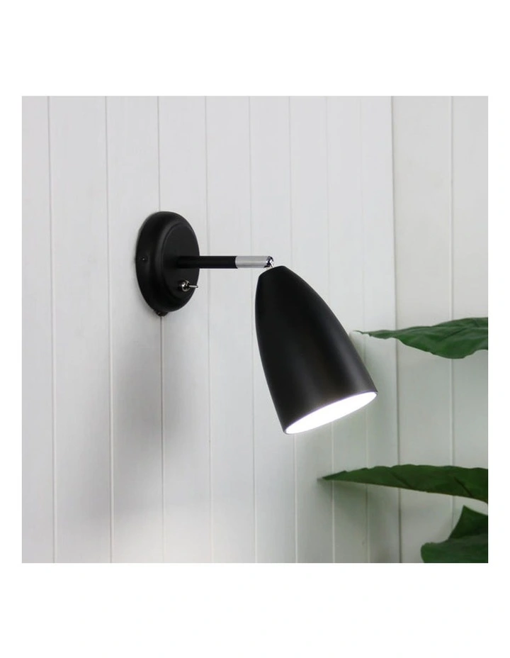 Salem Adjustable Wall Light Black