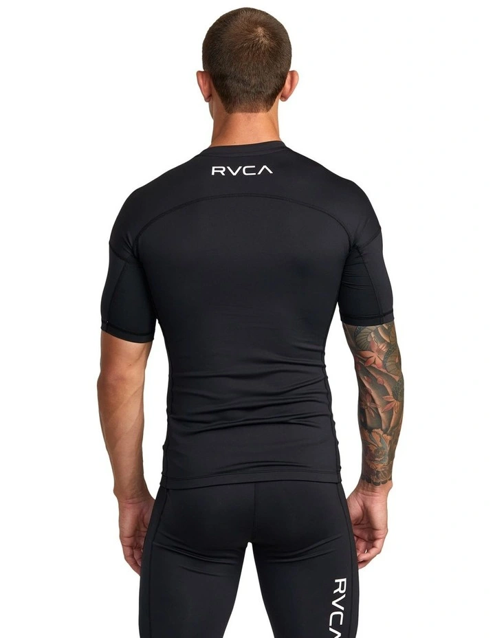 Compression Short Sleeve Top in Black