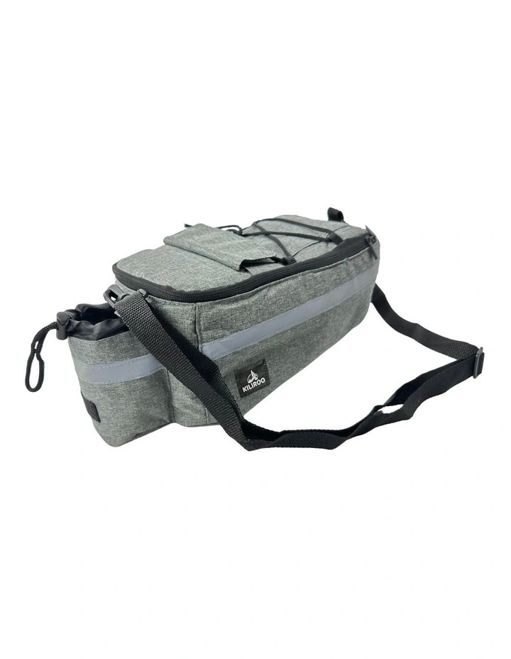 Foldable Leak Proof Insulated Cooler Bike Bag 10L in Grey