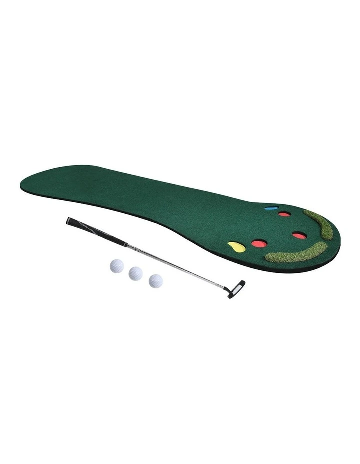 3M Golf Putting Mat Portable Slope Balls in Green