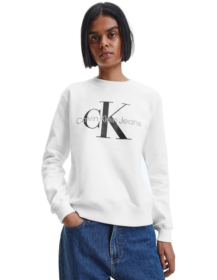 Core Monologo Sweatshirt in Bright White