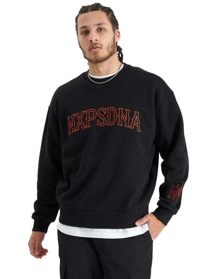 All Rounder Heavy Box Fit Sweater in Black