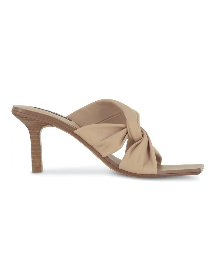 Mila Heeled Sandals in Taupe