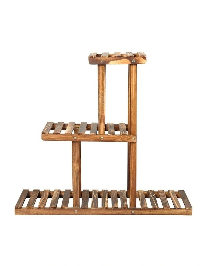 3-Tier Indoor Garden Plant Stand in Charcoal
