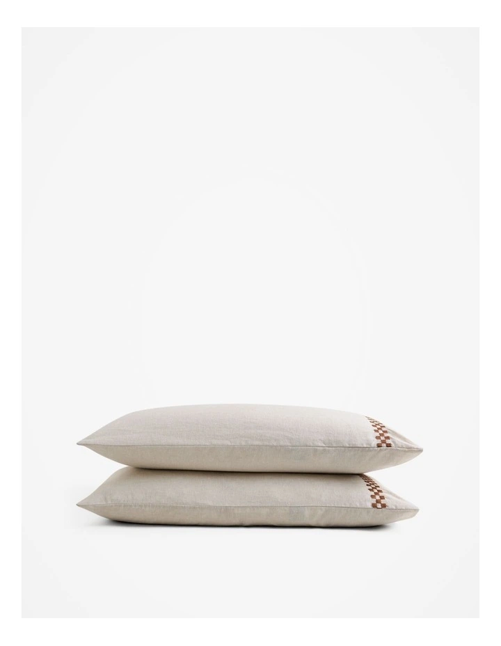 Demi Standard Pillowcase Pair in Natural