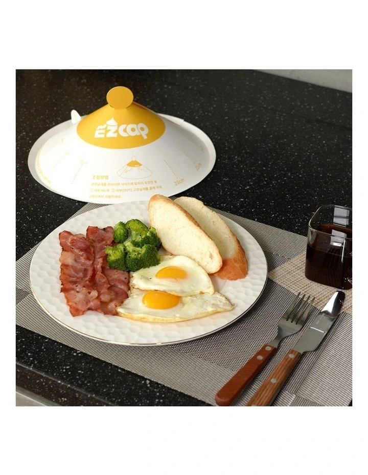 EZ 50X Paper Lid for Frypan Disposable Cooking Cap in White