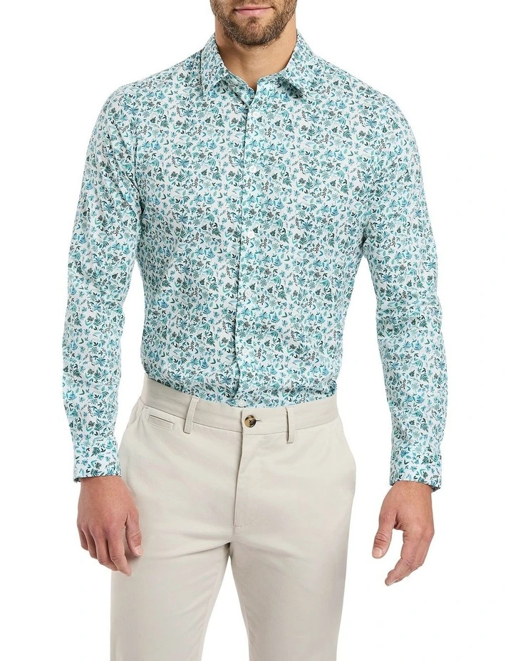 Leaf You Behind Shirt in White Multi