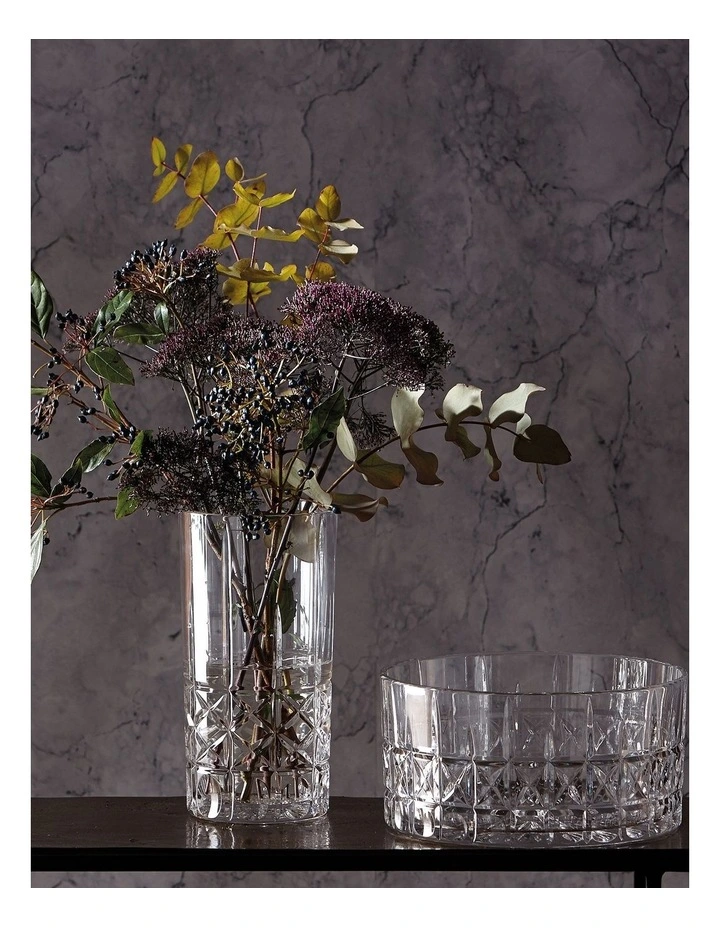 Brady 23cm Glass Vase Clear