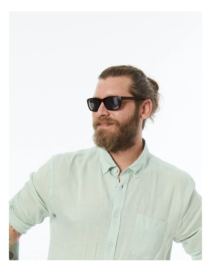 Sunglasses with Polarised Grey Lenses in Brown