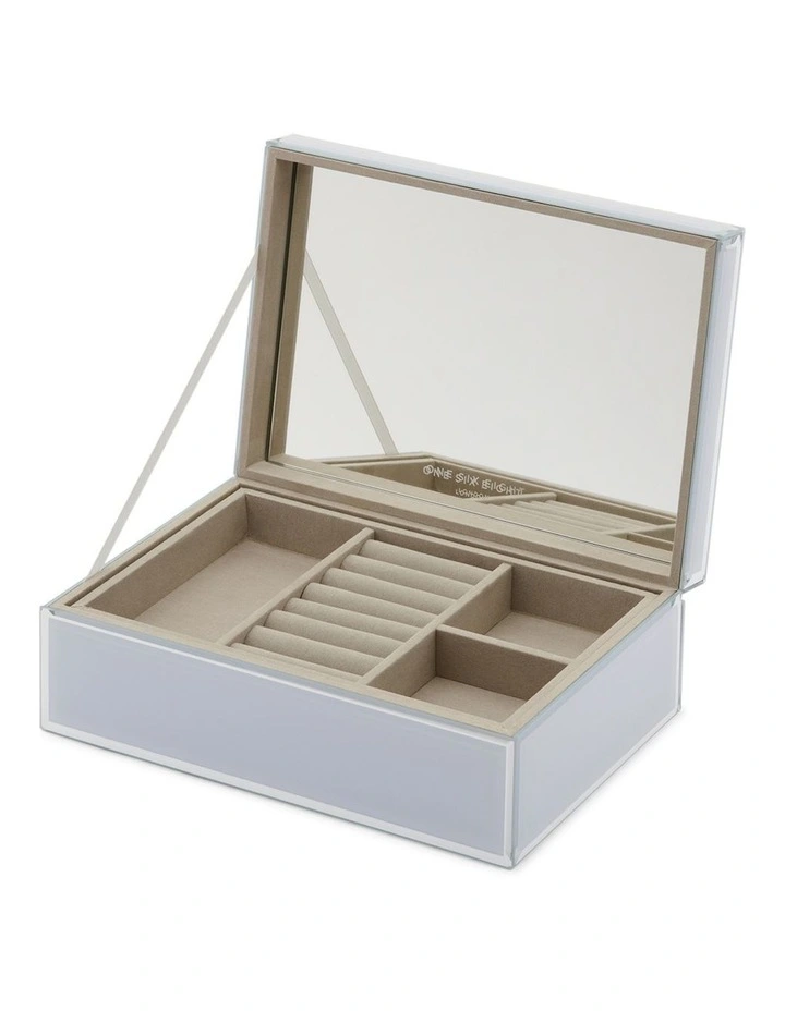 SARA Mist Large Jewellery Box in Pale Blue