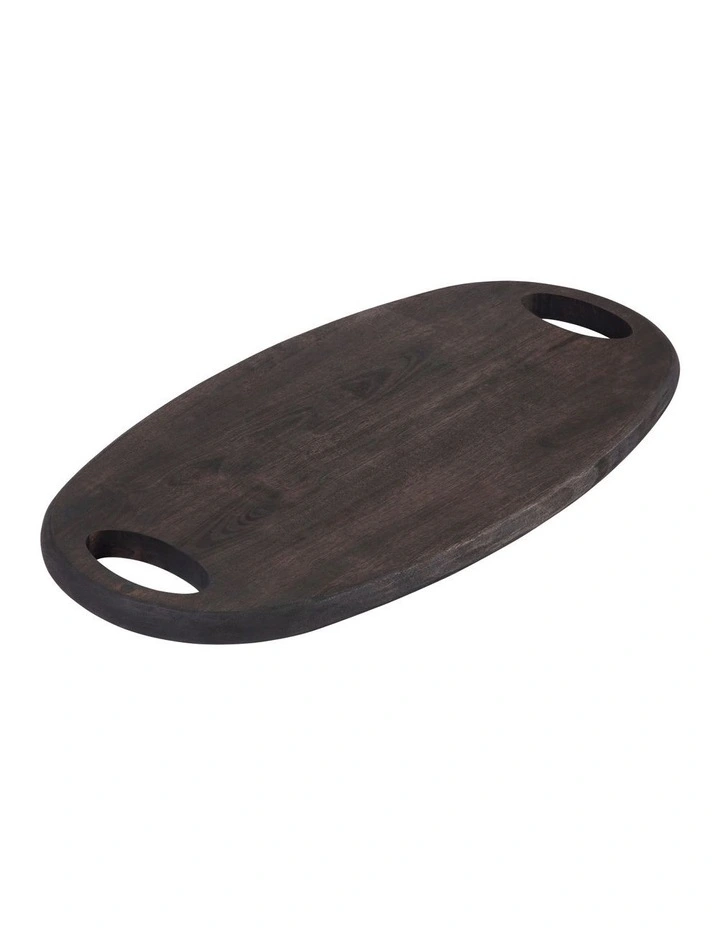 Graze Oval Serving Board 48x25x2cm in Black