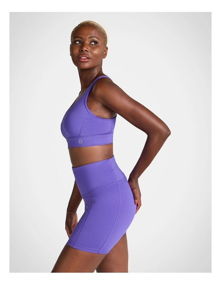 Medium Impact Racerback Sports Bra in Royal Purple