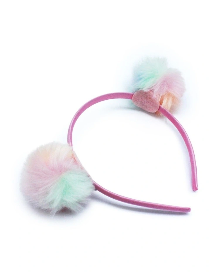 Rainbow Fluffy Headband in Multi