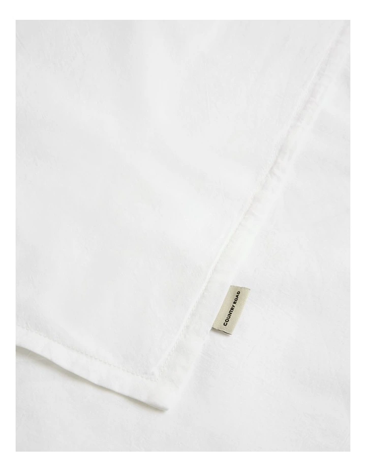 Brae Australian Cotton King Quilt Cover in White