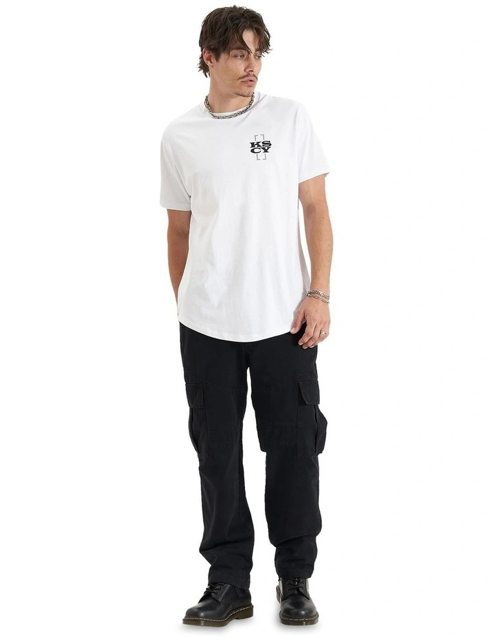 Redemption Dual Curved Tee in White