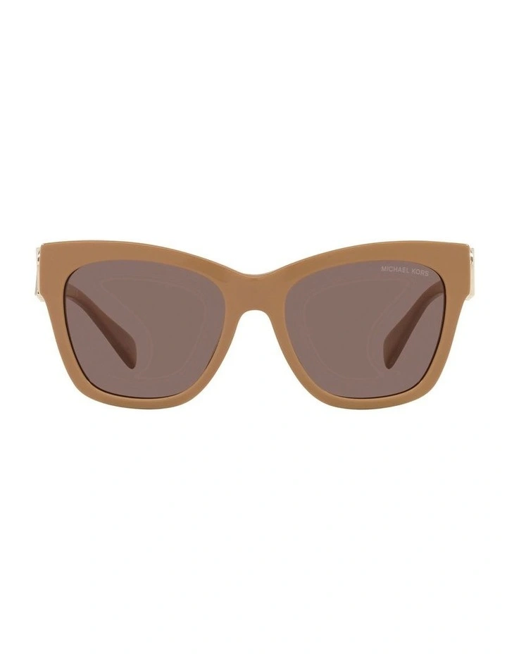 Empire Square Polarised Sunglasses in Brown